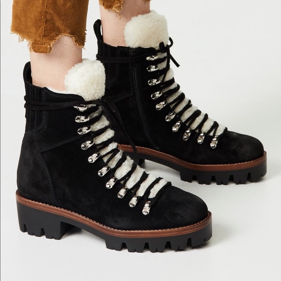Jeffrey Campbell Shoes Nwot Jeffrey Campbell Culvert Sherpa Combat Boot Poshmark